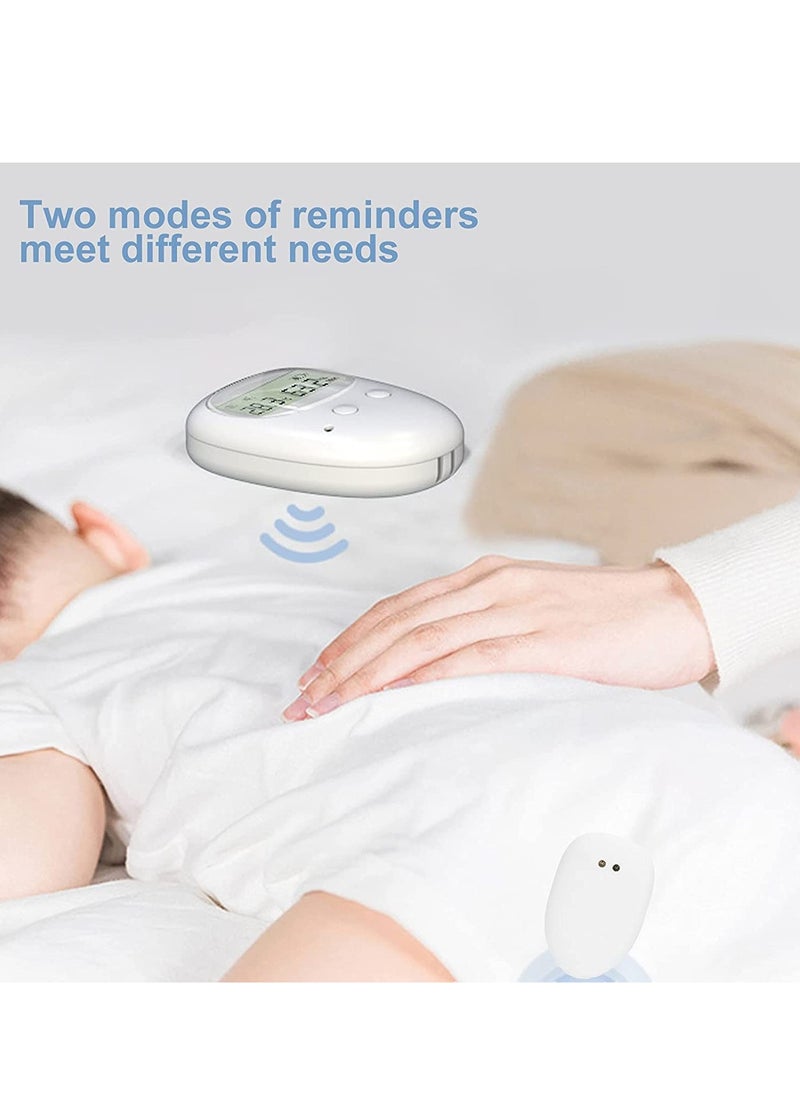 Wireless Bedwetting Alarm for Boys and Girls Temperature Humidity Sound and Vibration Induction Display Bed-wetting Sensor Wireless Bedwetting Alarm System for Kids or The Elderly