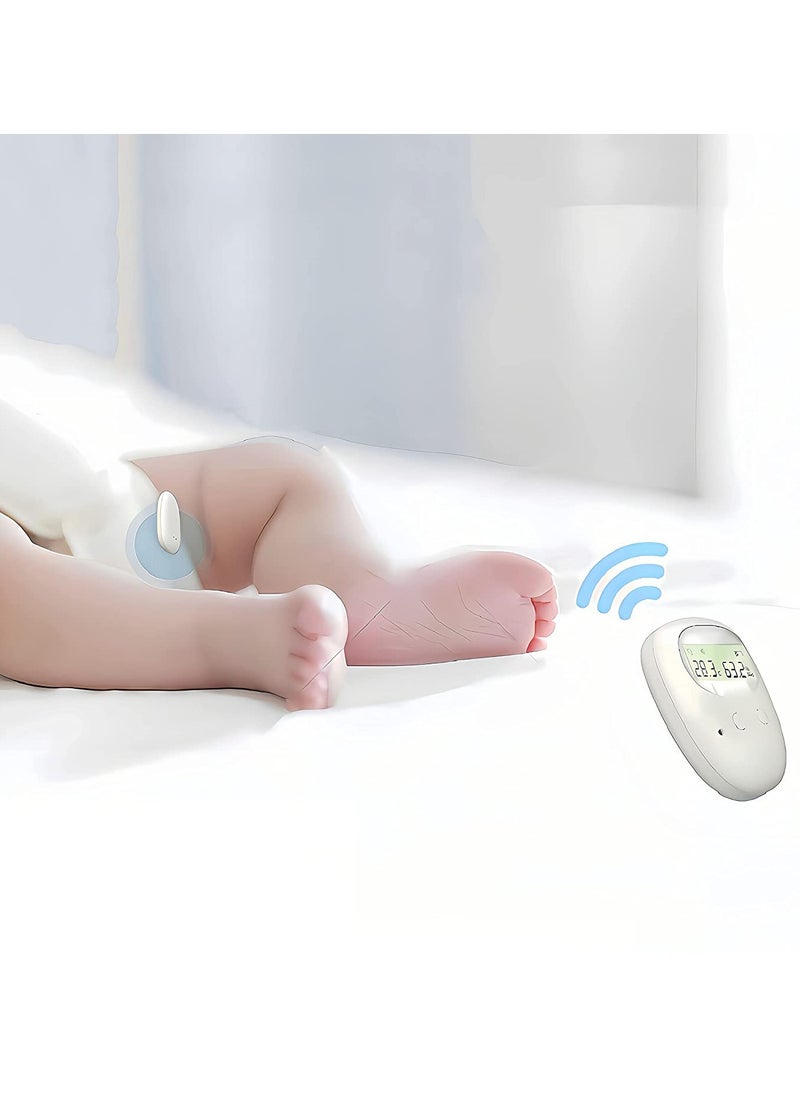 Wireless Bedwetting Alarm for Boys and Girls Temperature Humidity Sound and Vibration Induction Display Bed-wetting Sensor Wireless Bedwetting Alarm System for Kids or The Elderly