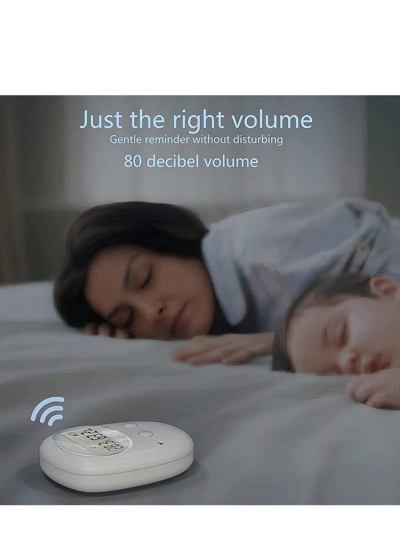 Wireless Bedwetting Alarm for Boys and Girls Temperature Humidity Sound and Vibration Induction Display Bed-wetting Sensor Wireless Bedwetting Alarm System for Kids or The Elderly