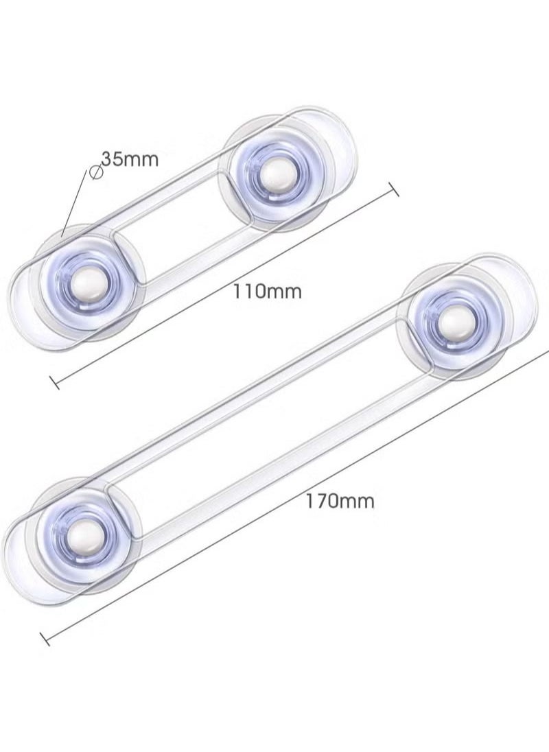15 Pack Multi-Use Adhesive Straps Locks - Childproofing Baby Proofing Cabinet Latches for Drawers, Fridge, Dishwasher, Toilet Seat, Cupboard, Oven, Trash Can, No Drilling Required. (10+5)