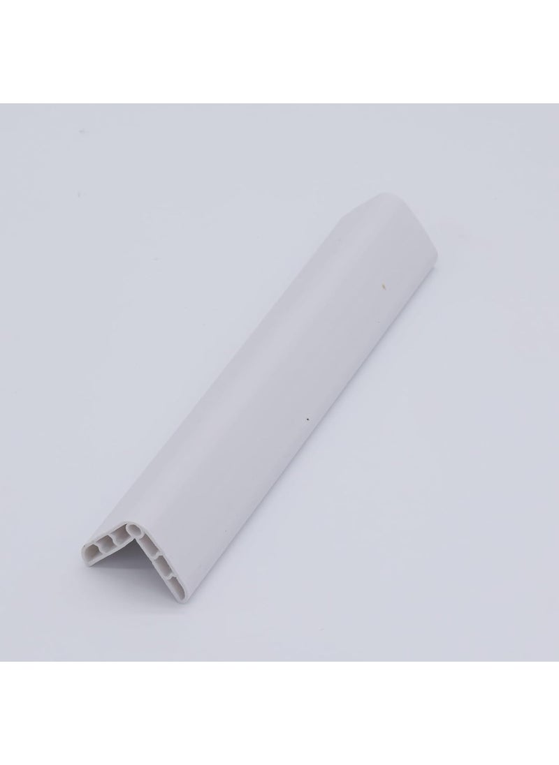Kolorful Corner Guards WallPeel and Stick PVC Plastic SelfAdhesive Thicken Protectors Bumper Strip Edge Safety Bumpers Protector Safe Cushion for Stair White