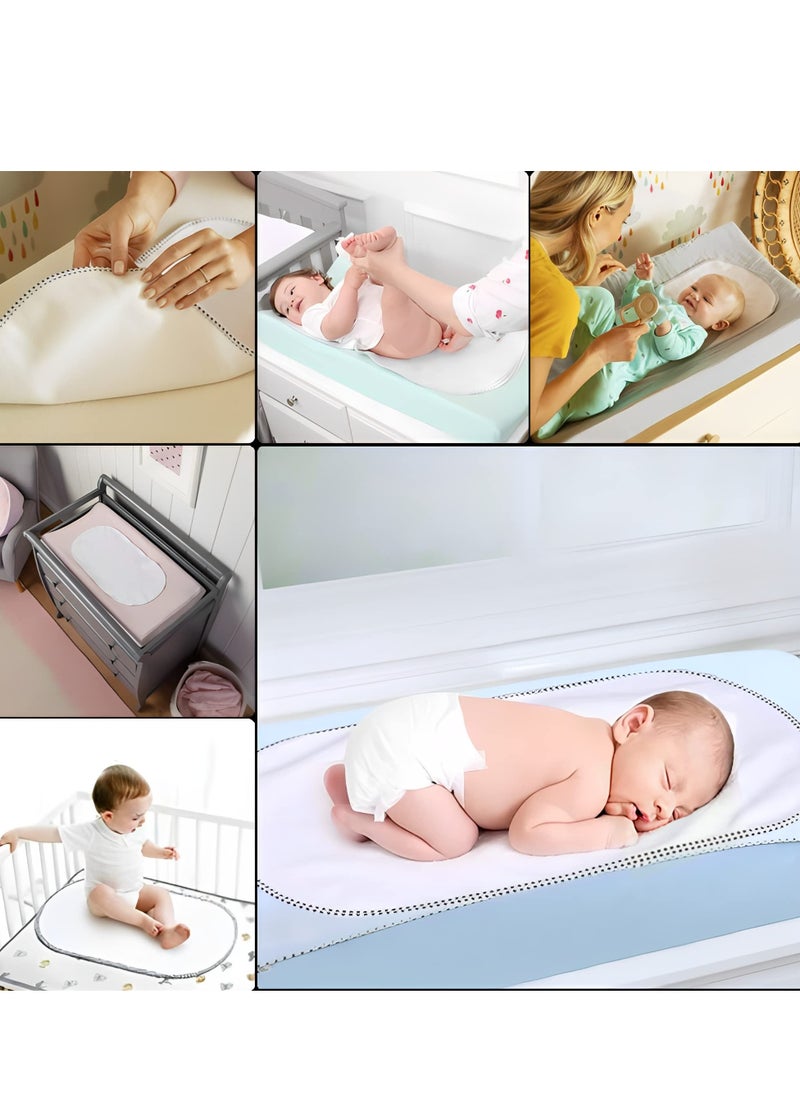 3-pack Baby Waterproof Diaper Pad Liner,Allergy-Proof And Super Soft,washable Reusable Diaper Leak Cover,Changing Pad Cover,Suitable For Newborn Boys And Girls