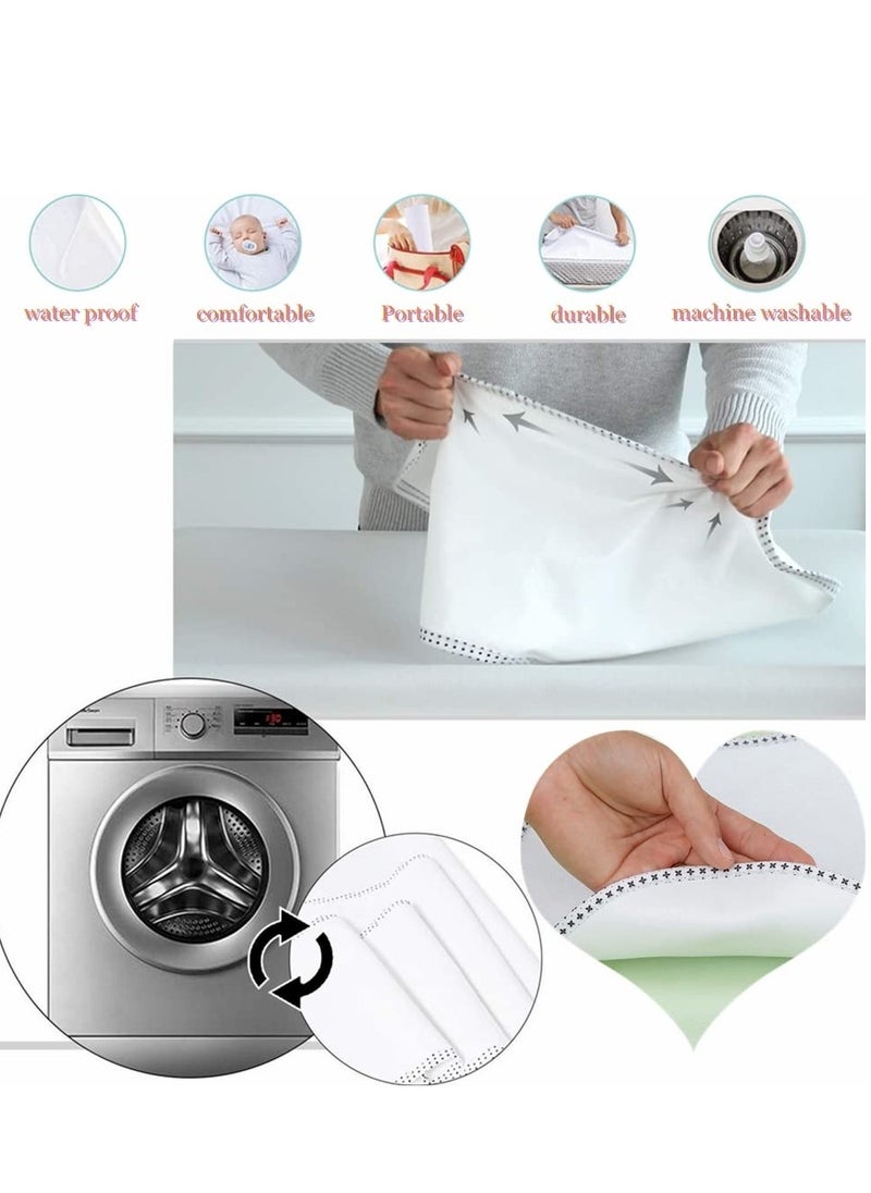 3-pack Baby Waterproof Diaper Pad Liner,Allergy-Proof And Super Soft,washable Reusable Diaper Leak Cover,Changing Pad Cover,Suitable For Newborn Boys And Girls