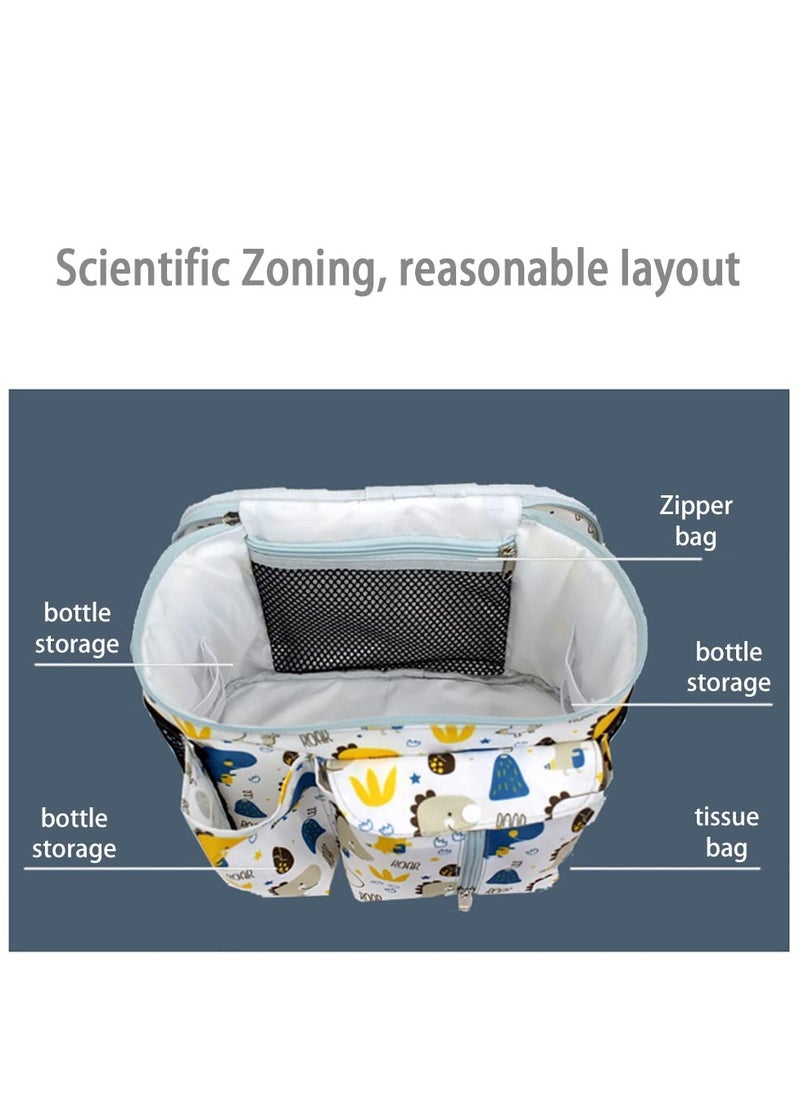 Multi-Functional Waterproof Baby Stroller Organizer with Cup Holder - Essential Pram Accessory with Included Changing Organizer for Ultimate Convenience
