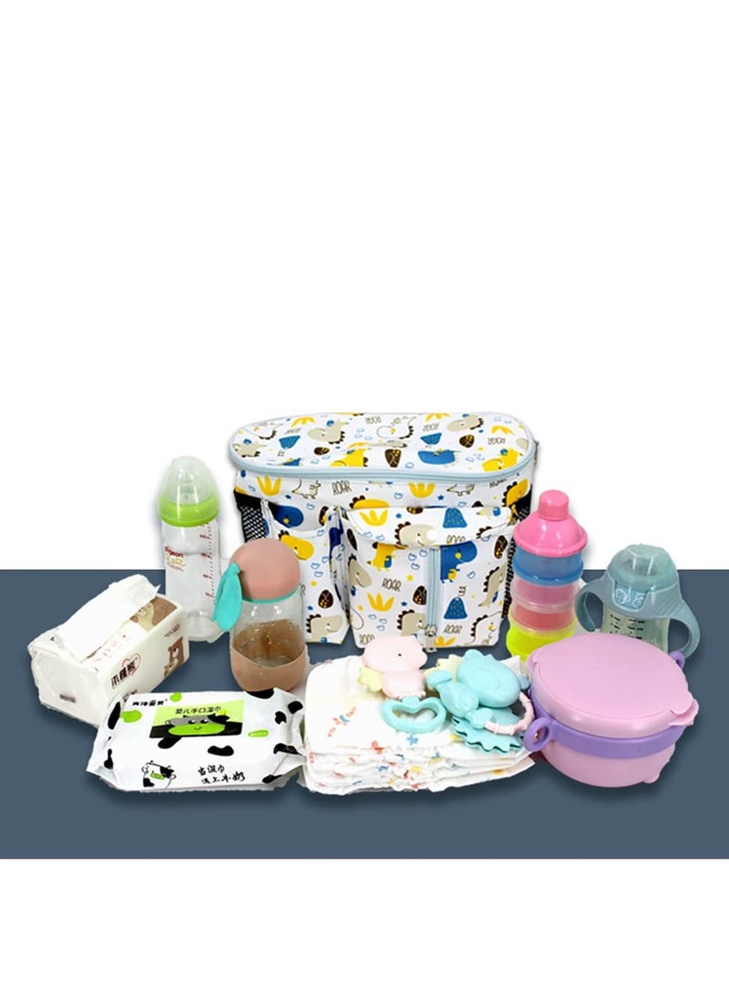 Multi-Functional Waterproof Baby Stroller Organizer with Cup Holder - Essential Pram Accessory with Included Changing Organizer for Ultimate Convenience