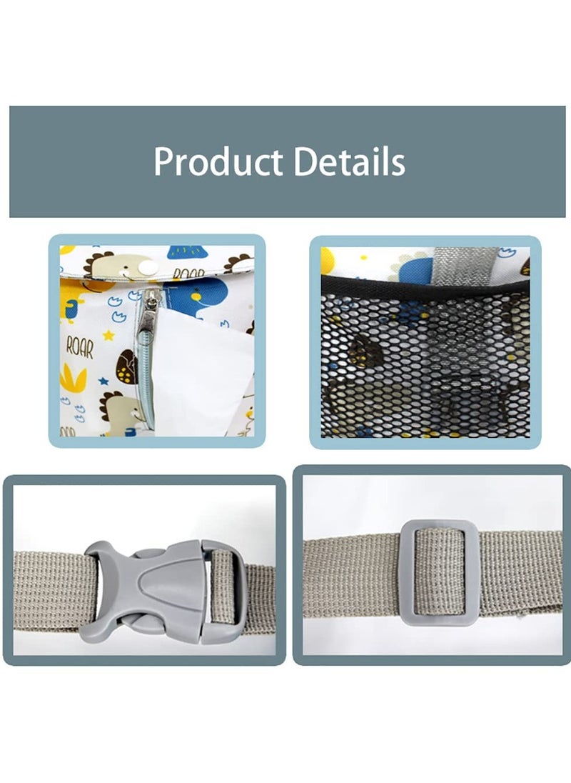 Multi-Functional Waterproof Baby Stroller Organizer with Cup Holder - Essential Pram Accessory with Included Changing Organizer for Ultimate Convenience