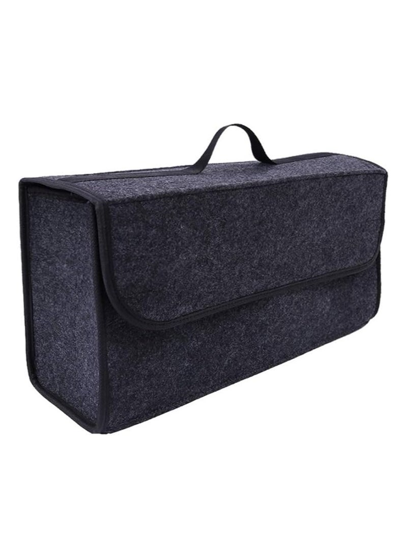Car Soft Storage Box Trunk Bag Travel Organizer Holder Accessories Deep Grey