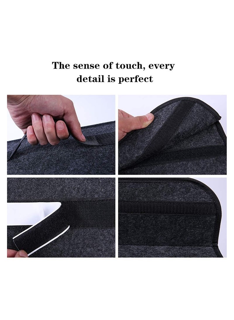 Car Soft Storage Box Trunk Bag Travel Organizer Holder Accessories Deep Grey