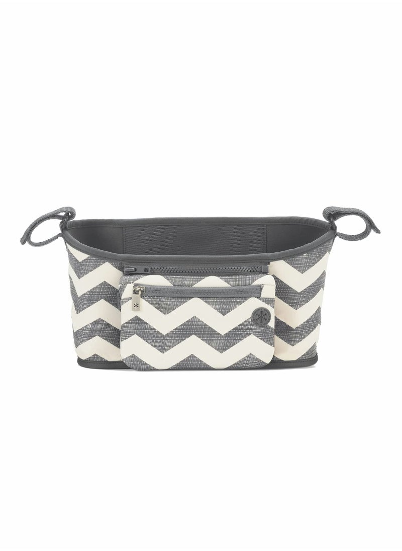 Universal Stroller Organizer with Non,slip Strap and Removable Wristlet for Convenient Storage