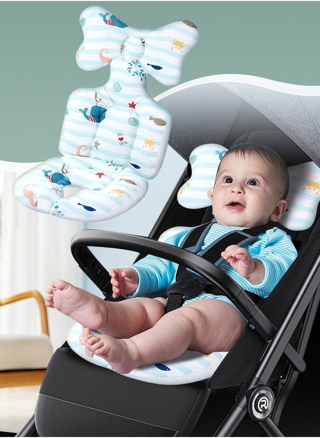 Baby Stroller Cushion Pad Stroller Liner Insert Car Seat Liner Cover Non Slip Baby Stroller Liner Seat Pad