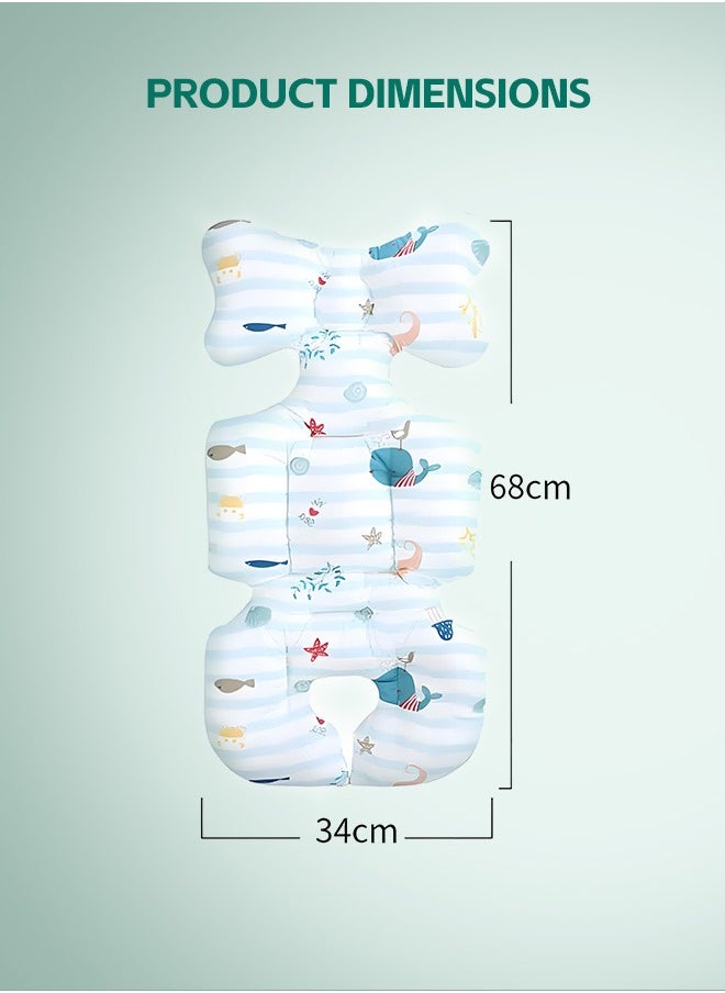 Baby Stroller Cushion Pad Stroller Liner Insert Car Seat Liner Cover Non Slip Baby Stroller Liner Seat Pad