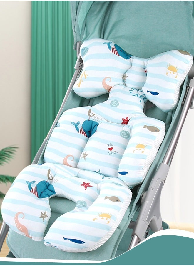 Baby Stroller Cushion Pad Stroller Liner Insert Car Seat Liner Cover Non Slip Baby Stroller Liner Seat Pad