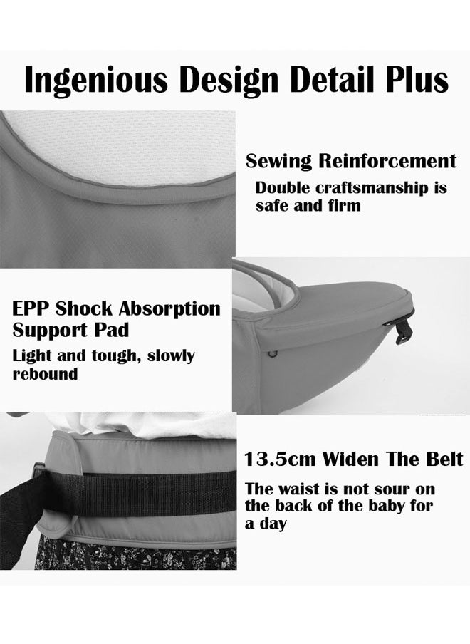 Multifunctional baby carrier waist stool
