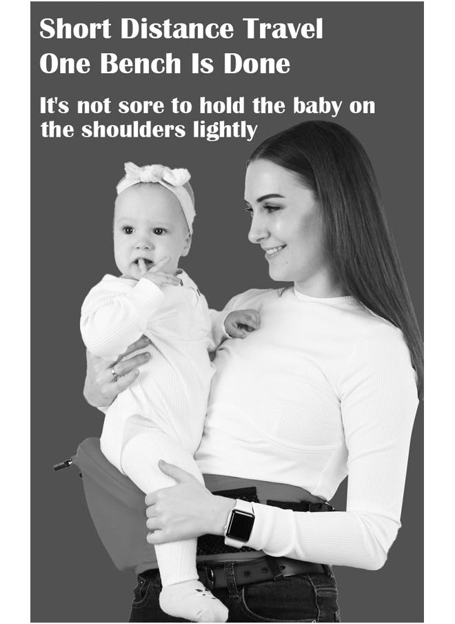 Multifunctional baby carrier waist stool