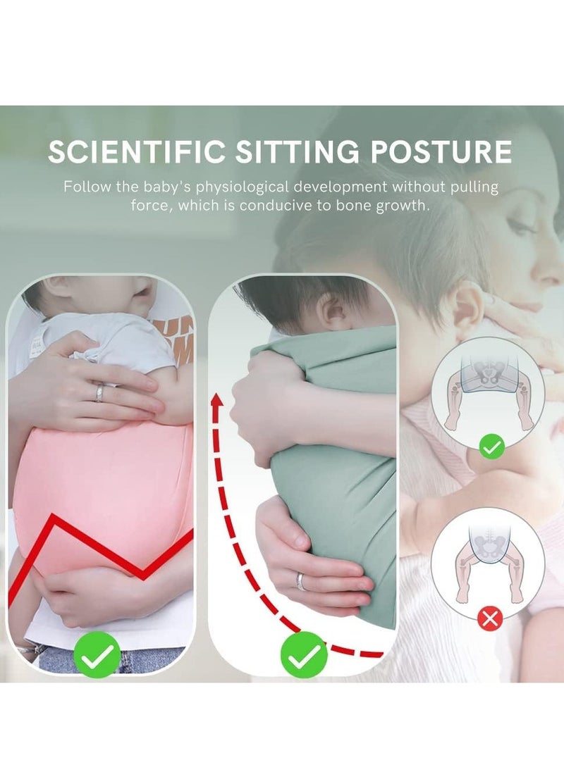Soft Adjustable Baby Carrier for Newborns to 24 Months, Comfortable Cross-Body Sling with Quick Dry Fabric and Wide Shoulder Straps
