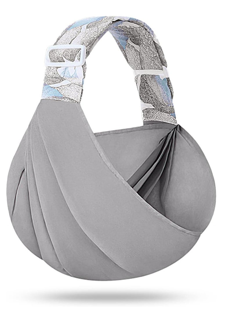 Soft Adjustable Baby Carrier for Newborns to 24 Months, Comfortable Cross-Body Sling with Quick Dry Fabric and Wide Shoulder Straps