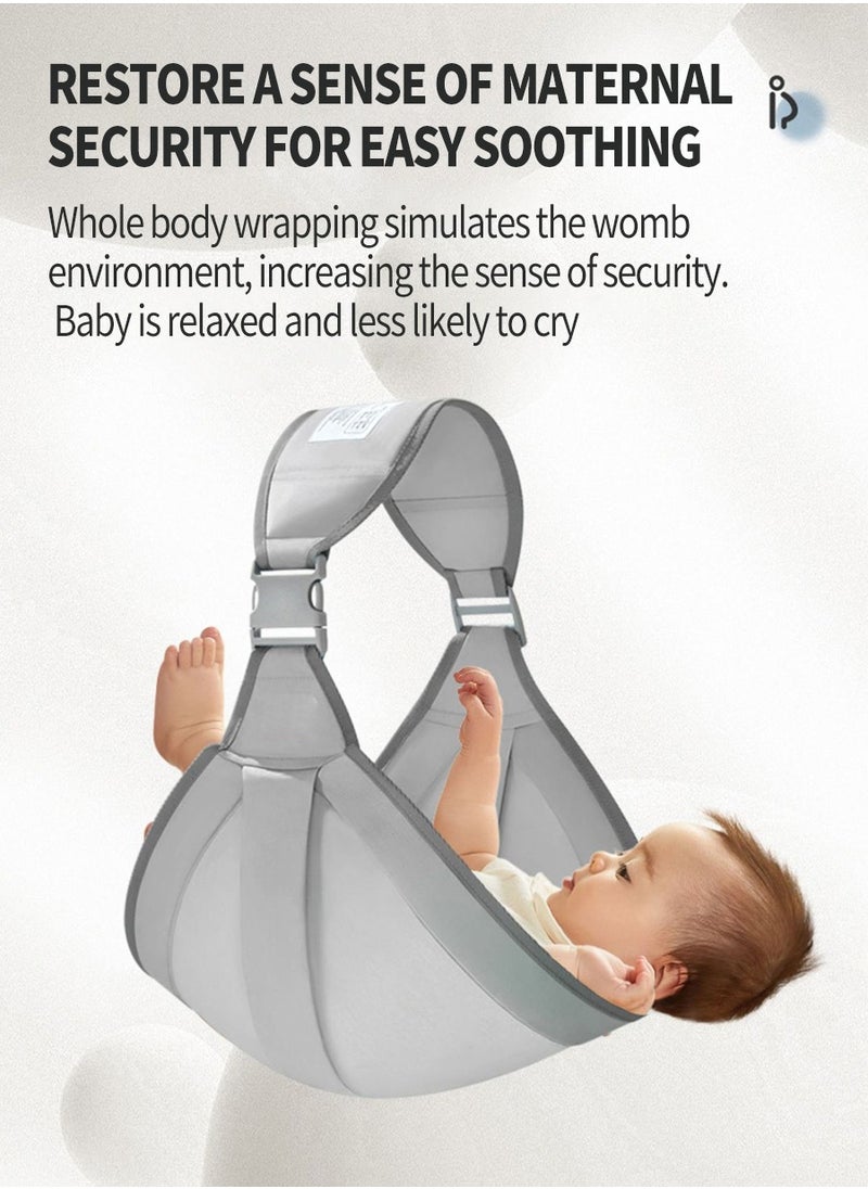 Baby Wrap Baby Wrap Ring Sling and Nursing Cover,Multi-functional and lightweight baby carrier for all seasons,1-4 years old,Breathable and soft,Comfortable,Pe