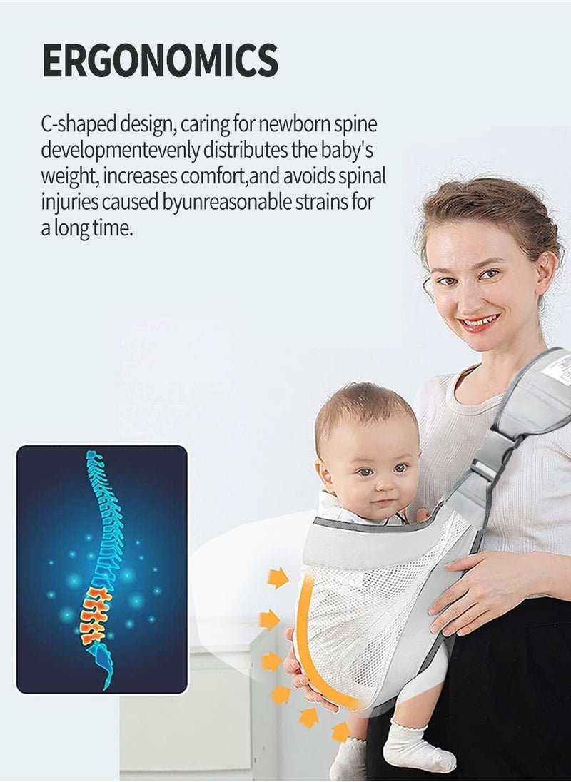 Baby Wrap Baby Wrap Ring Sling and Nursing Cover,Multi-functional and lightweight baby carrier for all seasons,1-4 years old,Breathable and soft,Comfortable,Pe
