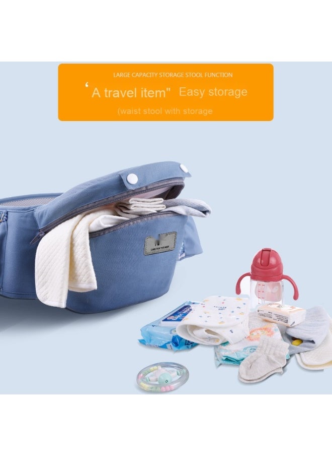 Multi-Functional Baby Carrier with Storage - Back Support Waist Seat for Horizontal Carrying