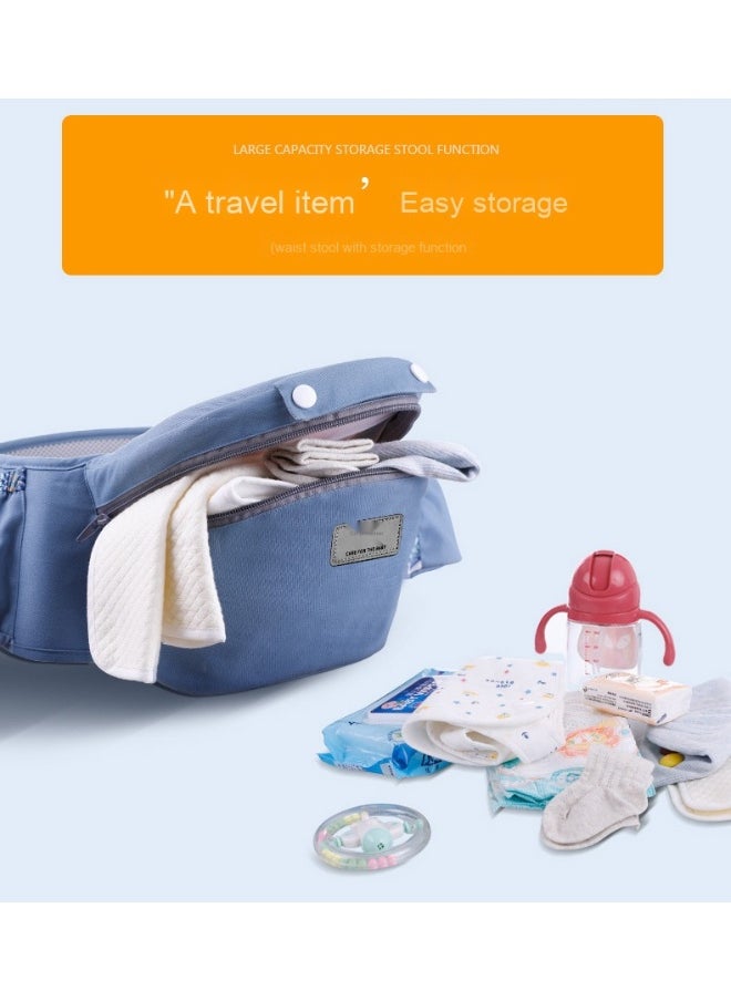 Multi-Functional Baby Carrier with Storage - Back Support Waist Seat for Horizontal Carrying