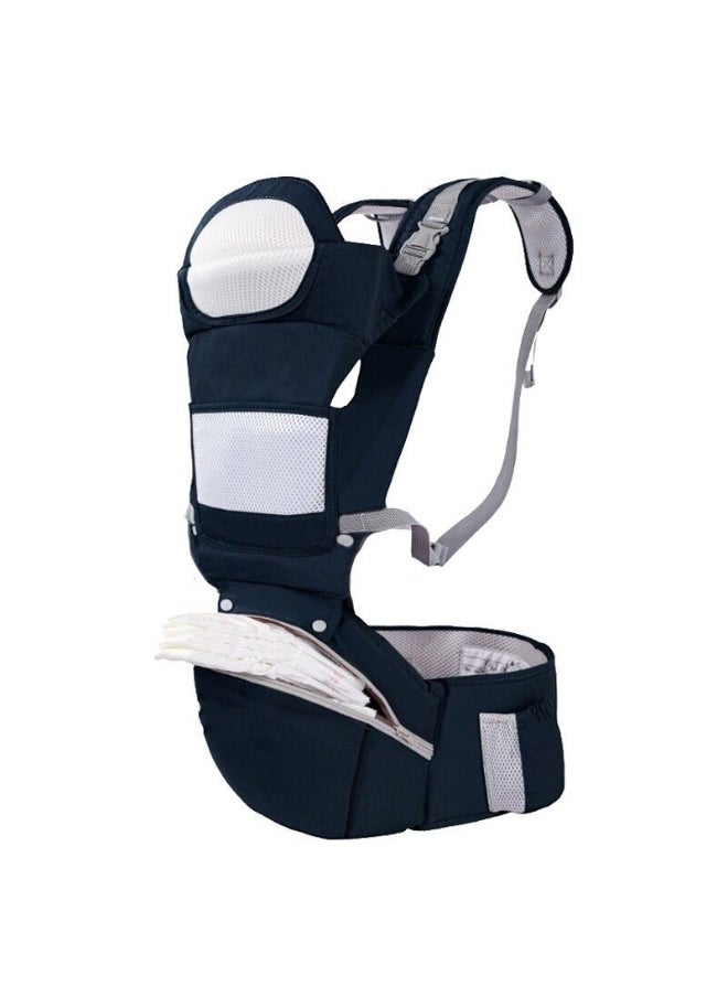 Multifunctional Baby Carrier with Storage - Versatile Hip Seat for Comfortable Front and Back Carrying