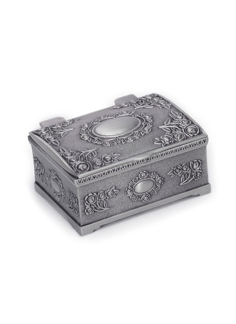 REINDEAR Vintage Pewter Tooth Fairy Trinket Box