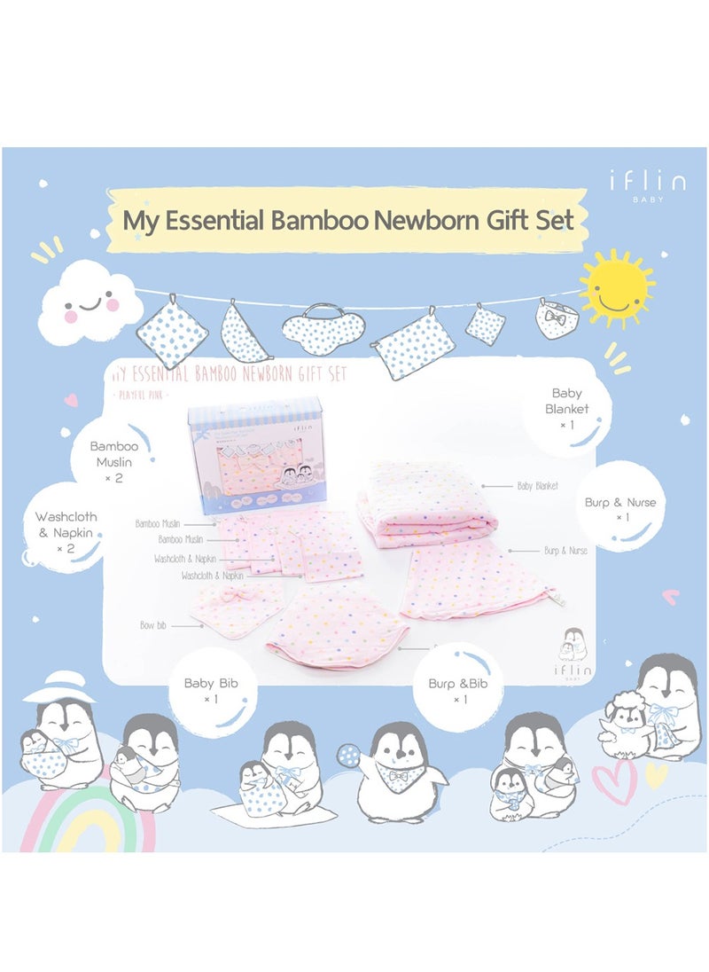 My Essential Bamboo Newborn Gift Set (8 Pcs.) - Playful Space