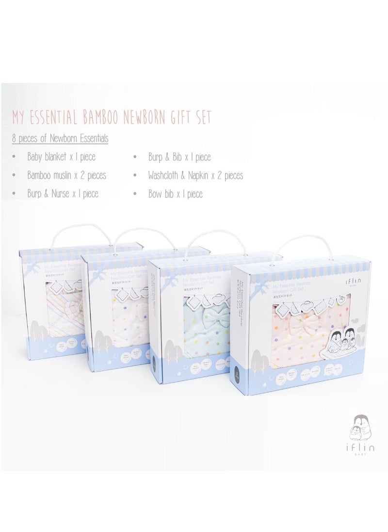 My Essential Bamboo Newborn Gift Set (8 Pcs.) - Playful Space