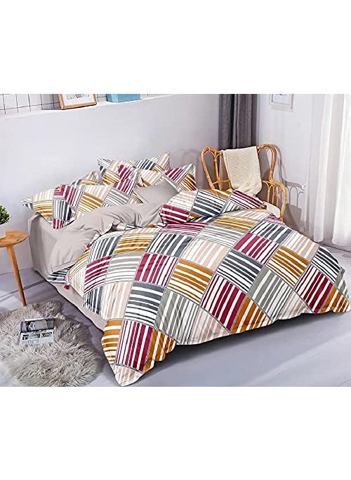 Laying Style Gless Cotton Premium 200TC Single DuvetQuiltRazaiComforter Cover 60 x 90 inchMulticolor