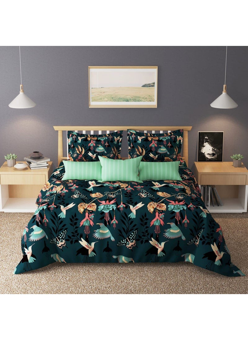 Laying Style Soft Glace Cotton Microfiber Printed Single DuvetQuiltRazaiComforter Cover 60x 90 InchesMulticolor