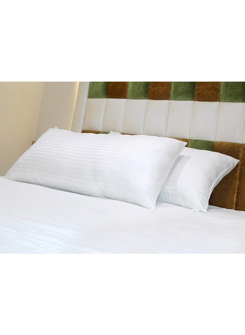 TrueCloud Microfiber Bed Pillows For Sleeping King Size Pillow 20 X 36 Inch Set of 2 Hollow Conjugated Pillow Home Hotel Collection Fluffy Pillows Soft 2 Pack White