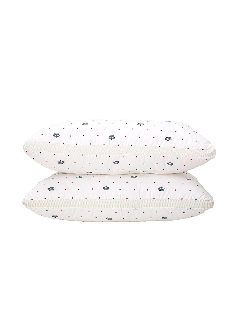 Sound Sleep Pillow Bed Pillows for Sleeping Pack of 2 Hotel Quality Pillows Premium Plush Fiber Breathable Cooling Cover SkinFriendly for Side Back and Stomach Sleepers Standard Size