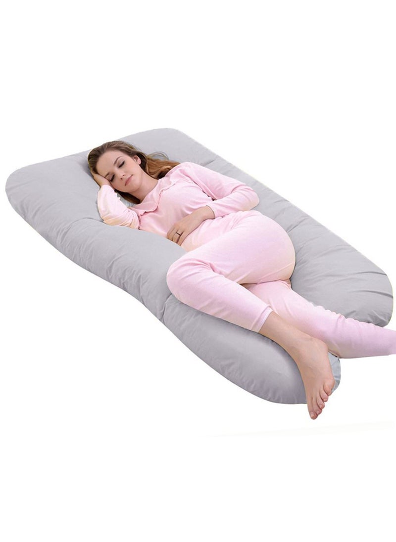 Babys Future Ultra Soft Cotton Fabric PregnancyMaternity Pillow Grey