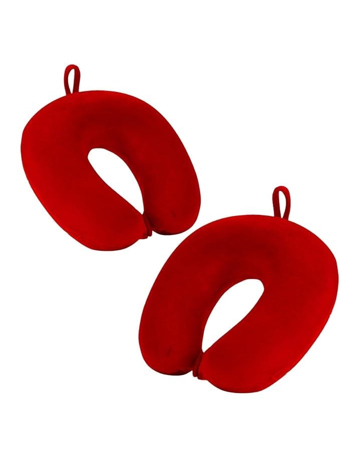 JYFT Ergonomic Neck Pillow 2Pack Round Travel Cushions for Car Airplane Cervical Support for Improved Sleep Neck Rest Accessories for Travel Comfort