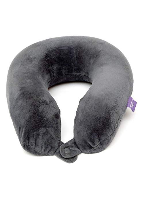 VIAGGI U Shaped Memory Foam Travel Neck Super Soft Orthopedic Cervical Pillows Grey