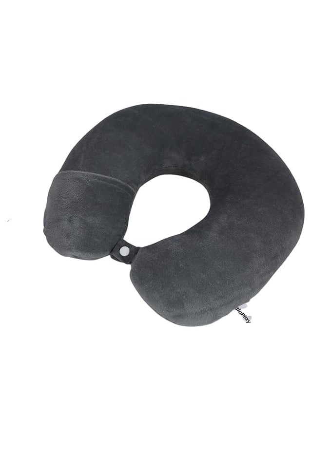 Breedlove Grey Neck Pillow Travel Essentials Neck Pain Car Neck Rest Travel Air Pillow Cervical Pillow Airplane Car Cushions Pillows Men and Women Pillow for Sleeping Neck Pillow Neck Support
