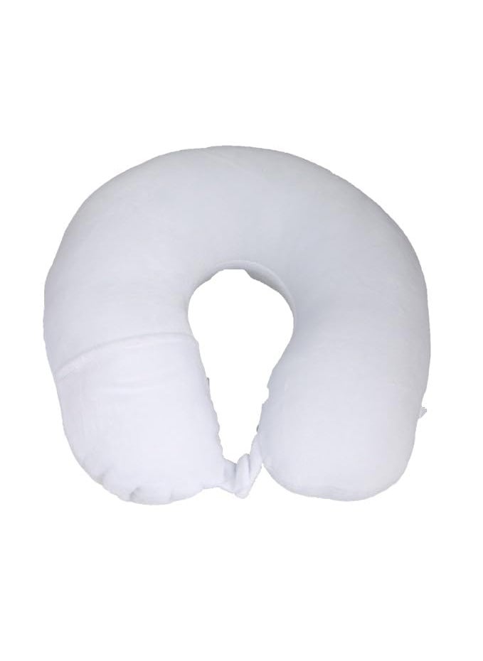 Ashtron Premium Memory Foam Neck Pillow Ergonomic Travel Cushion for Car Flight Train Pain Relief Sleep Support Essential Comfort Accessory