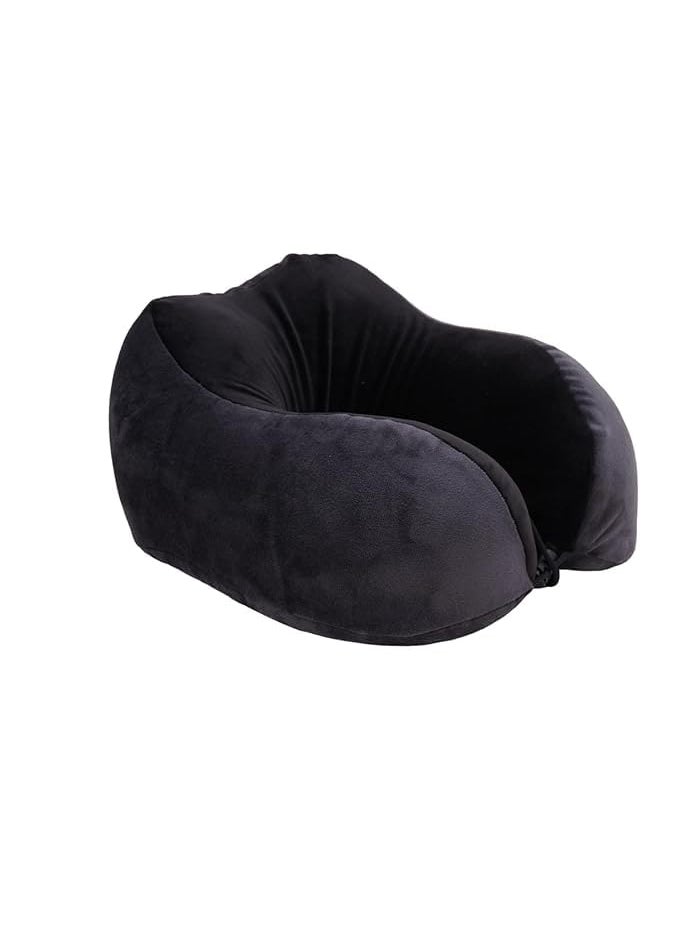 JYFT Memory Foam Neck Pillow Soft Lightweight Neck Rest for Travel Flight Car Comfort Essential Pillow for Pain Relief and Better Sleep