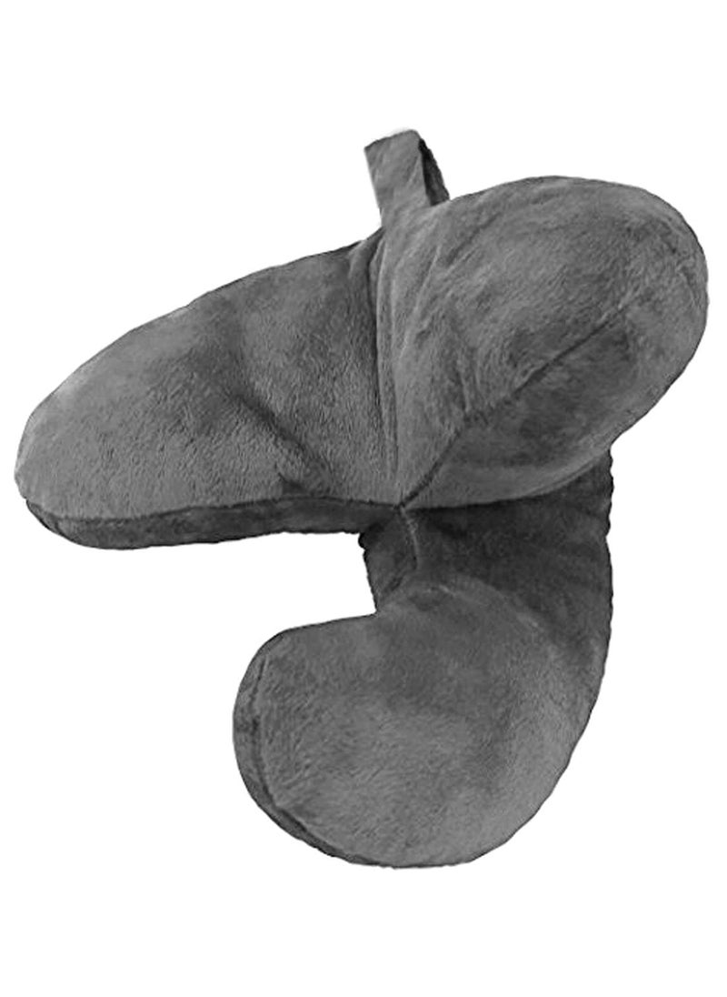 VINR Evolution Travel Pillow for Neck Head Chin Support Sleeping Soft Comfortable Traveling on AirplaneBusTrain Home Washable Pillow Grey