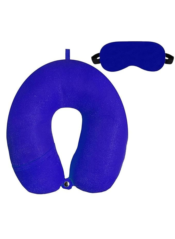 Breedlove Premium Travel Neck Pillow and Eye Mask Travel Essential Neck Pain Relief for Flights Cars Air Pillow Neck Supportive Car Cushion for Ultimate Neck Rest Cervical Pillow