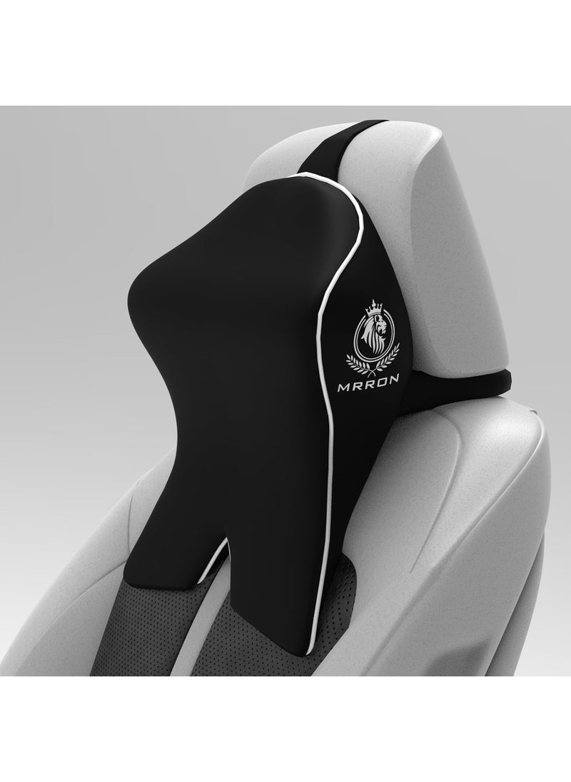 MRRON PROTECH Ultimate Memory Foam Car Neck Rest Pillow Car Pillow for Comfortable Car Rides Superior Neck Support Cushion Relieves Neck Pain Head Rest Pillow with Washable CoverBlack 1