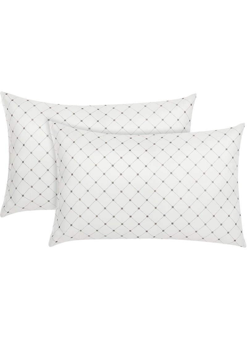JDX Sleeping Pillow Premium Hotel Quality Soft Polyester Blend Fiber Sleeping Pillow White Set of 2 Size 16x24 Inches Pillow Pillows Takiya Pillow Set