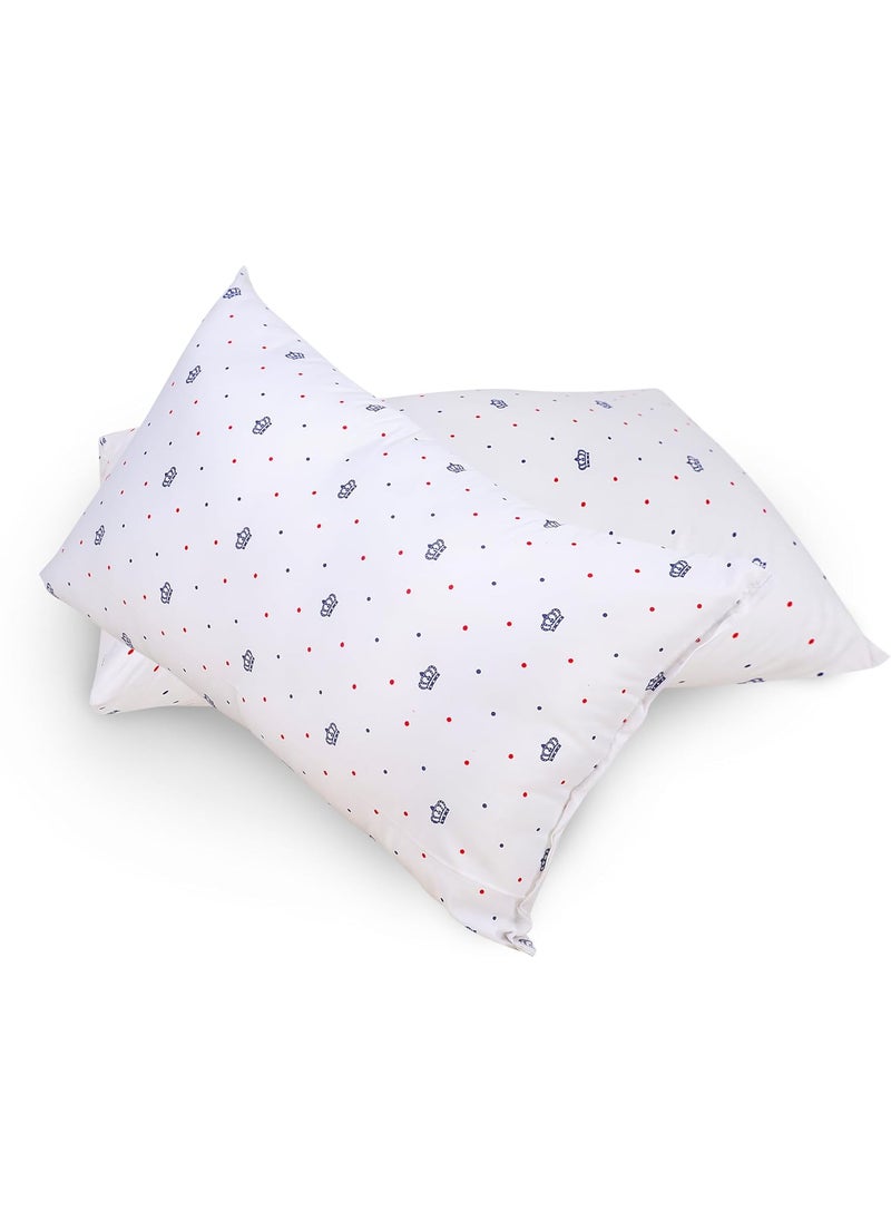 JDX Sleeping Pillow Ultra Soft Microfibre Abstract Sleeping Pillow Pack of 2 White Pillow Pillows Takiya Pillow Set