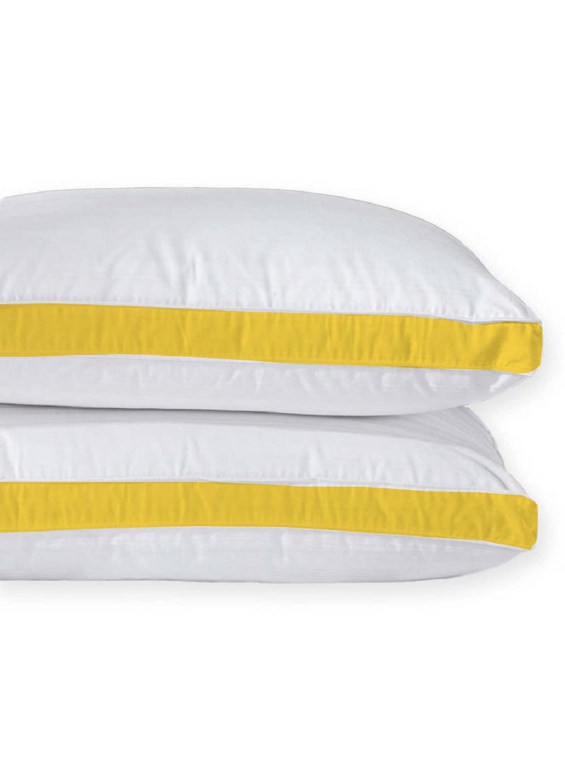 Linenovation Ultra Soft Pillow Set of 2 20 Inch X 30 Inch WhiteLemon