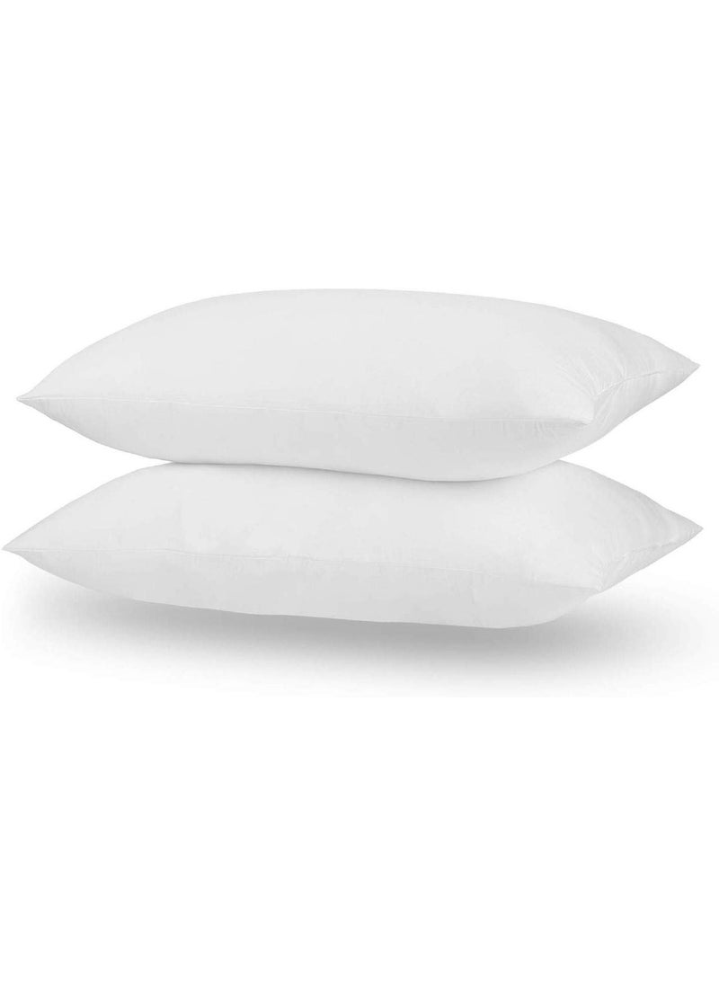 Moms Moon Ultra Soft Sleeping Pillow Microfiber Pack of 2 16x24 Pure White
