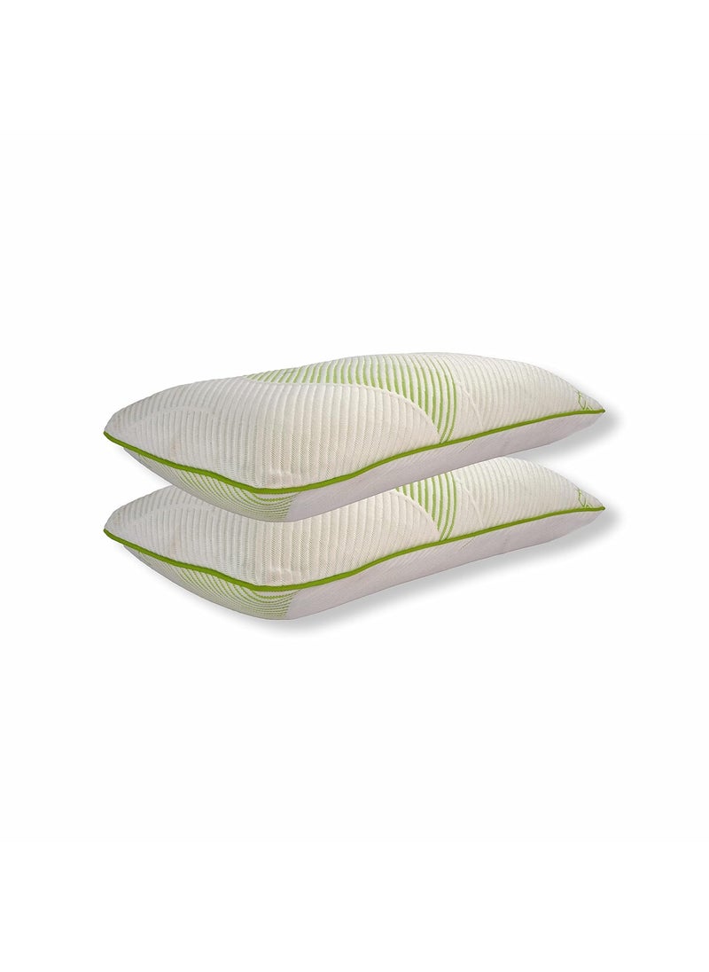 Coiron100 Natural Bamboo Latex Pillow for Sleeping with Organic Cotton Outer Covering 23X 15 23x15 1 Piece