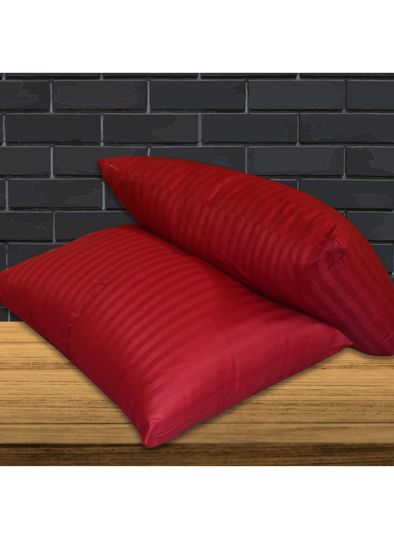 JDX Premium Ultra Soft Microfiber Maroon Pillows for Sleeping Set of 2 16x24 Inch