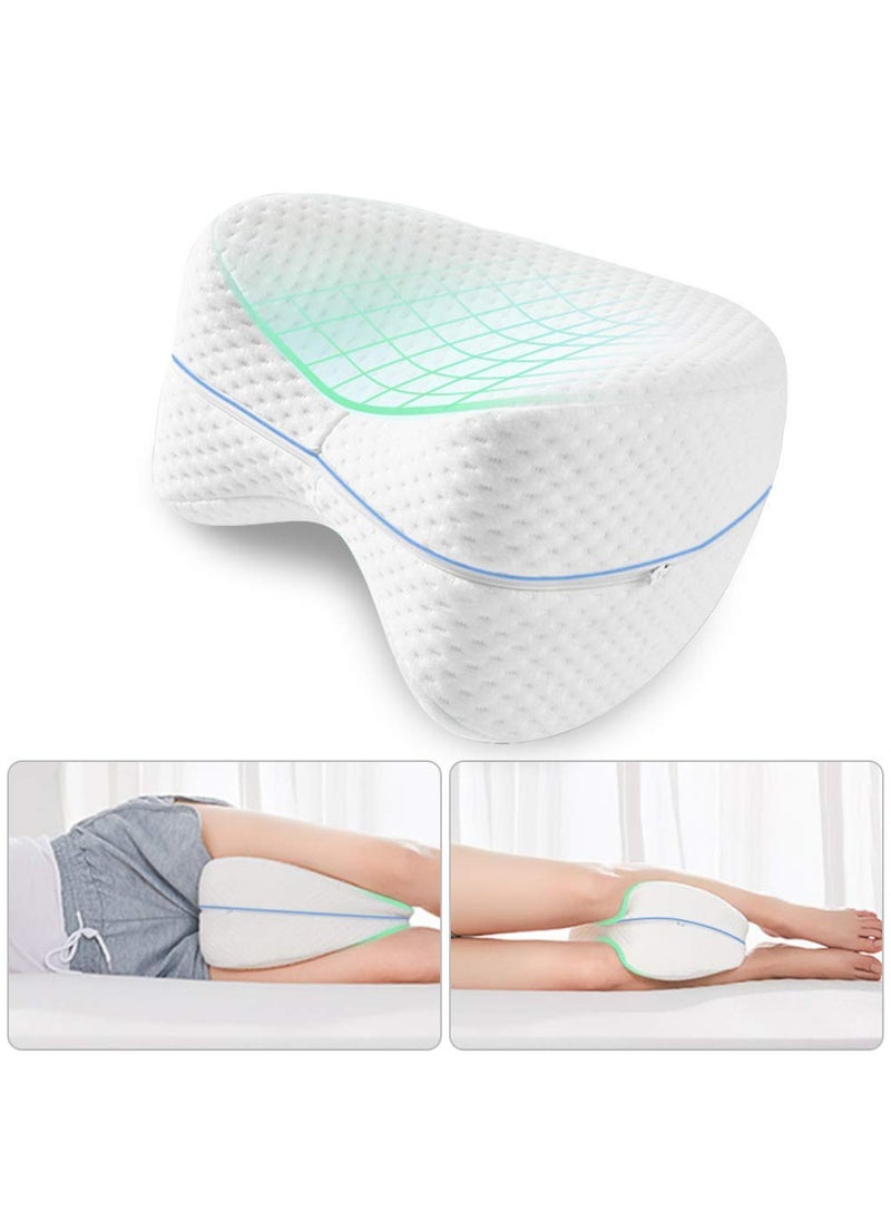 Prim Enterprise Knee Pillow for Side Sleep It Designed for Back PainSciatic Nerve Pain ReliefLeg Pain Pregnancy Hip and Joint Pain Memory Foam Leg Pillow