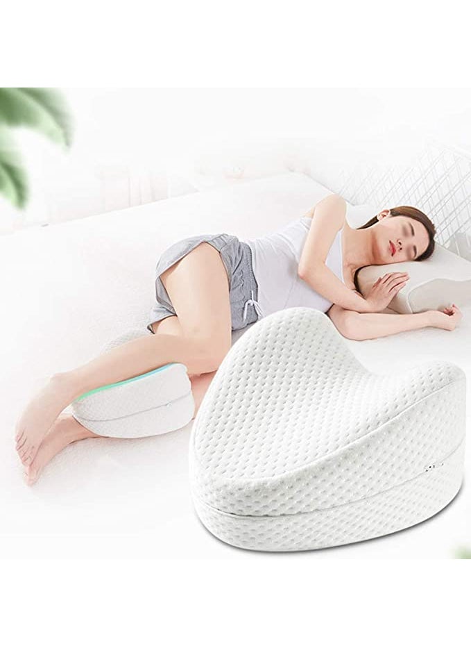 swaraj mall Memory Foam Knee Wedge Pillow for Sleeping Sciatica Back Hip Joint Pain Relief Contour Thigh Leg Pad Support Cushion Leg Pillow