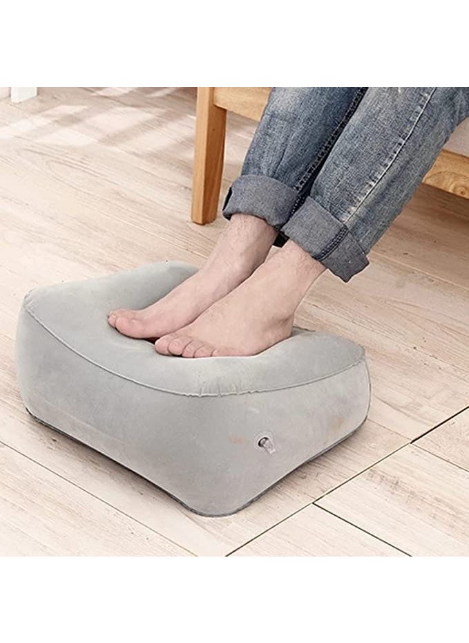 YAGVIZ Inflatable Foot Rest Pillows Portable Travel Plane Train Kids Bed PVC Foot Rest Pad for Travel Massage Car